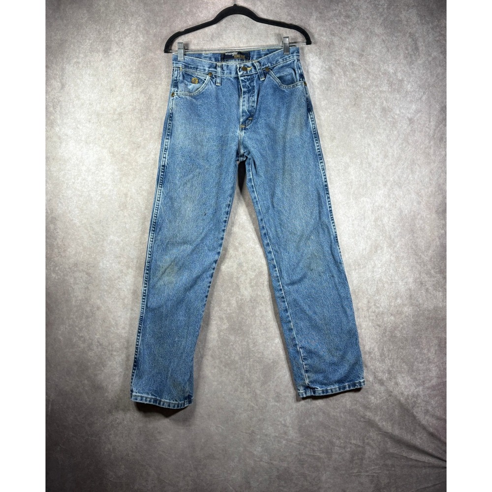 Wrangler Jeans Men 29 Blue George Strait Cowboy Cut Relaxed Fit Western Denim